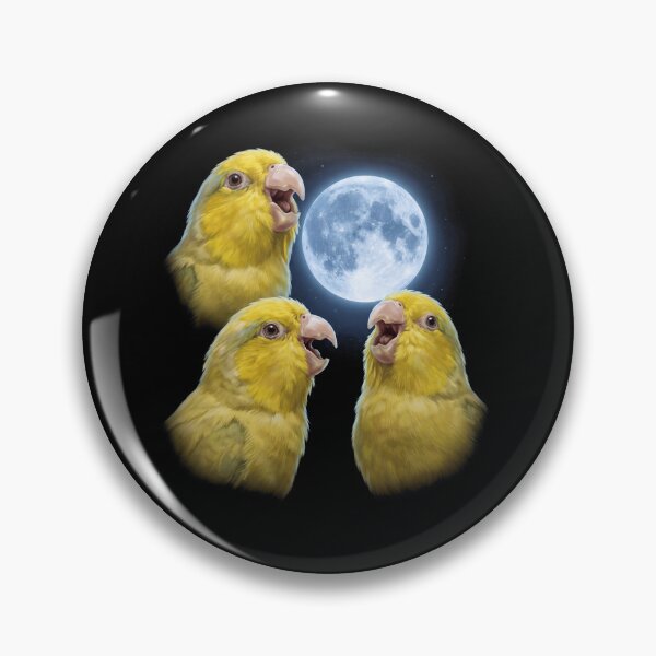 Item preview, Yellow Parrotlet Howling Moon Art Parrot Lover designed and sold by TerryConnells.