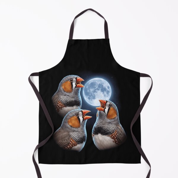 Item preview, Zebra Finch Howling Moon Art Bird Lover Birding designed and sold by TerryConnells.