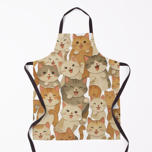 Item preview, Happy Paper-Cut Cat Squad - Cute Kawaii Kitty Collage designed and sold by RDproject.