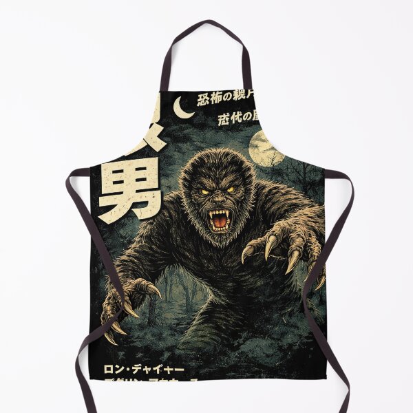 Item preview, Wolfman Japanese Classic Horror Poster designed and sold by Retr0Tshirts.