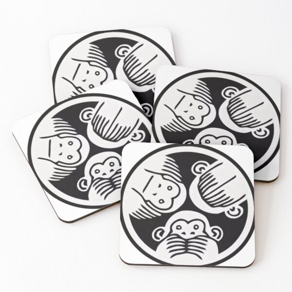 Item preview, Three Wise Monkeys Minimal Symbol Art designed and sold by Da_ Crescente.
