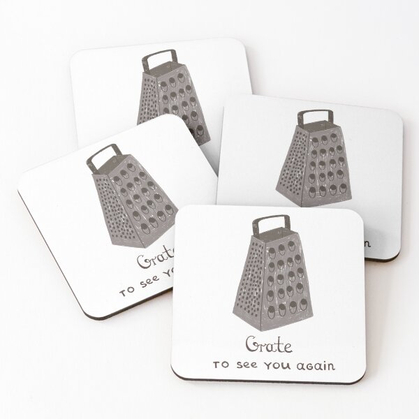 Item preview, Funny Cheese Pun Gift Idea Grate To See You Again Cute Kitchen Illustration designed and sold by Lazarteva illustrations.