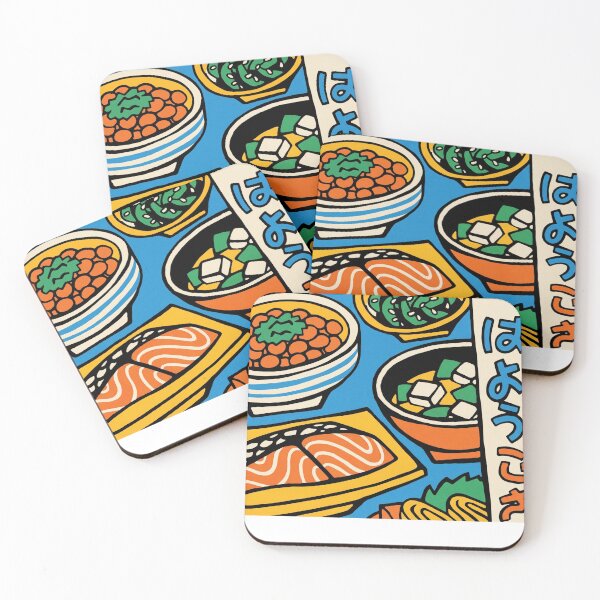 Item preview, Japanese Morning Feast - Retro Pop Art Breakfast Illustration designed and sold by ropexxx.