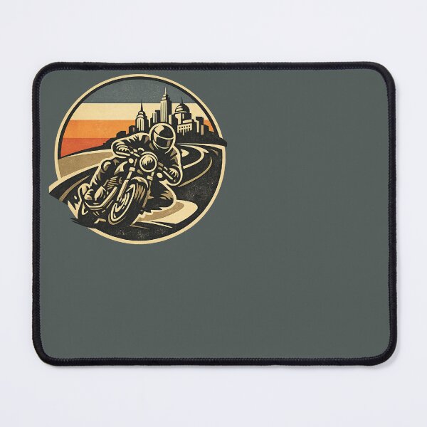 Item preview, Retro Speed Rider – Vintage City Night Emblem designed and sold by SilentPowerArt.