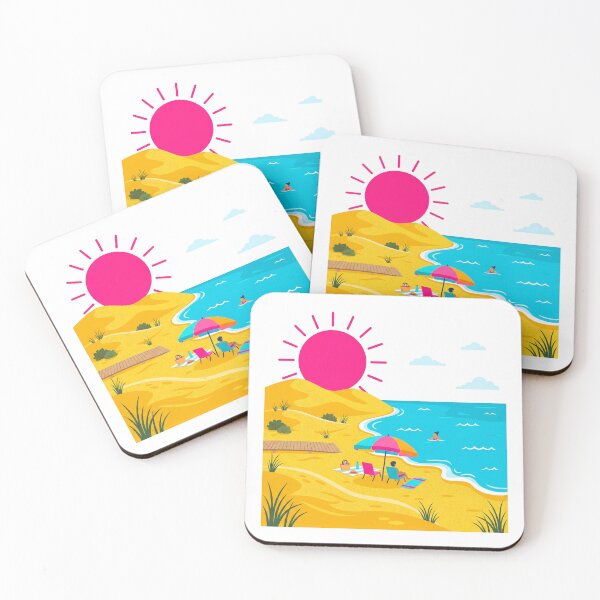 Item preview, Vibrant Pansexual Pride Beach - Aesthetic Summer Oasis Landscape designed and sold by Wittylayer.