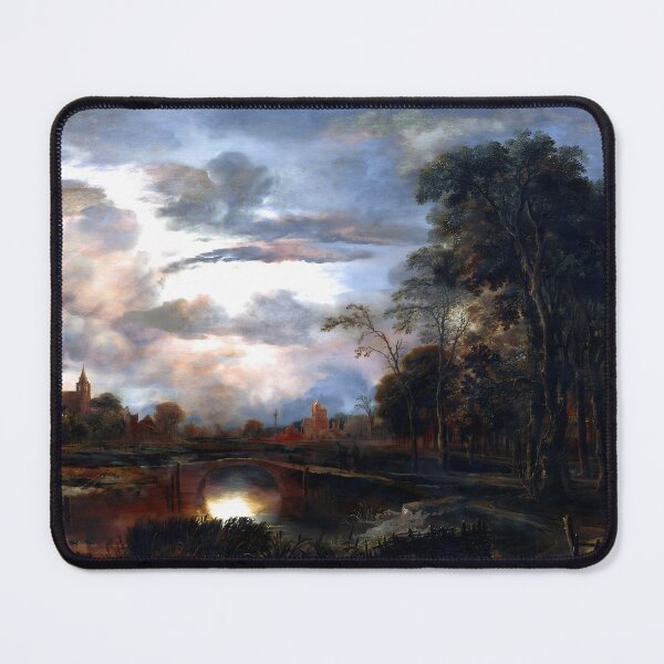 Item preview, Moonlit Landscape with Bridge - Aert van der Neer designed and sold by Jon-Baran.
