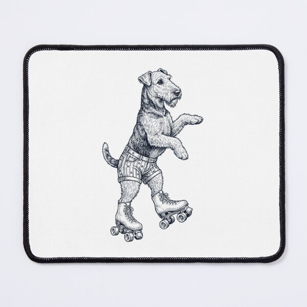 Item preview, Vintage Airedale Terrier Roller Skate Dog Mom Dad Lover designed and sold by TerryConnells.
