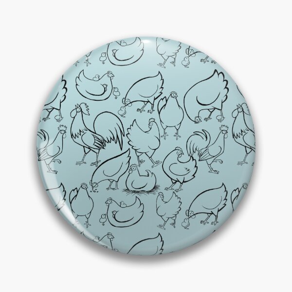 Item preview, Chicken Pattern-Blue designed and sold by JurassicParkans.