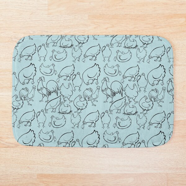 Item preview, Chicken Pattern-Blue designed and sold by JurassicParkans.