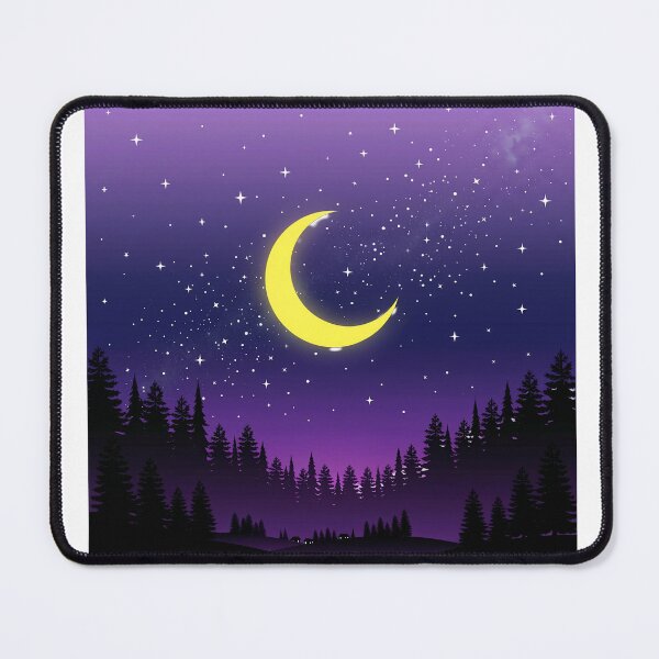 Item preview, Celestial Non-Binary Night Forest - Mystical Enby Pride Moon Art designed and sold by Wittylayer.