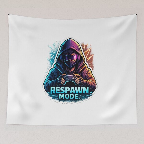 Item preview, Respawn Mode Gamer Hoodie Cyberpunk Gaming Design designed and sold by Artbysarmina.