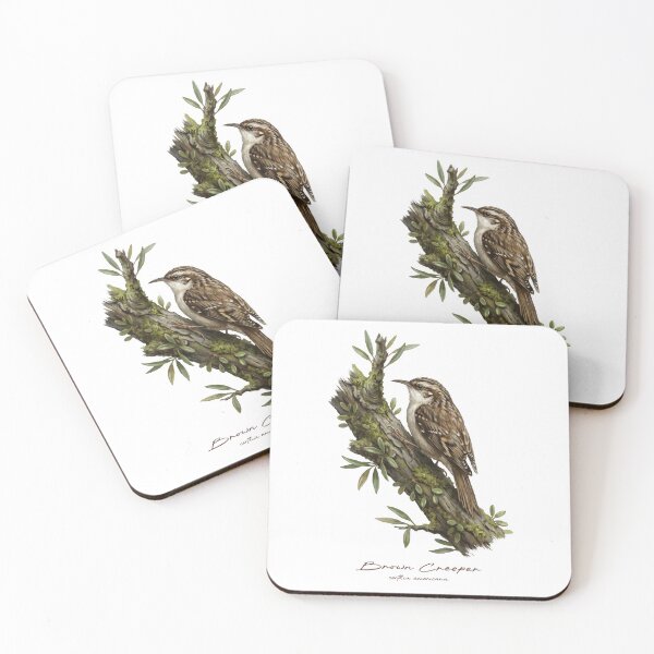 Item preview, Brown Creeper on Mossy Branch designed and sold by Takeda-art.