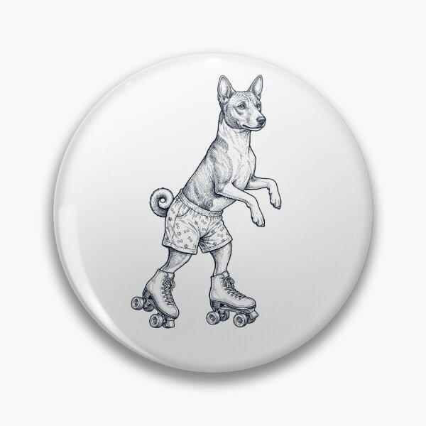 Artikelvorschau, Vintage Basenji Rollschuh Hund Mama Papa Liebhaber entworfen und verkauft von TerryConnells.