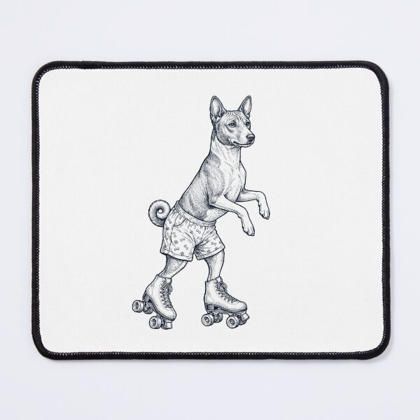 Artikelvorschau, Vintage Basenji Rollschuh Hund Mama Papa Liebhaber entworfen und verkauft von TerryConnells.