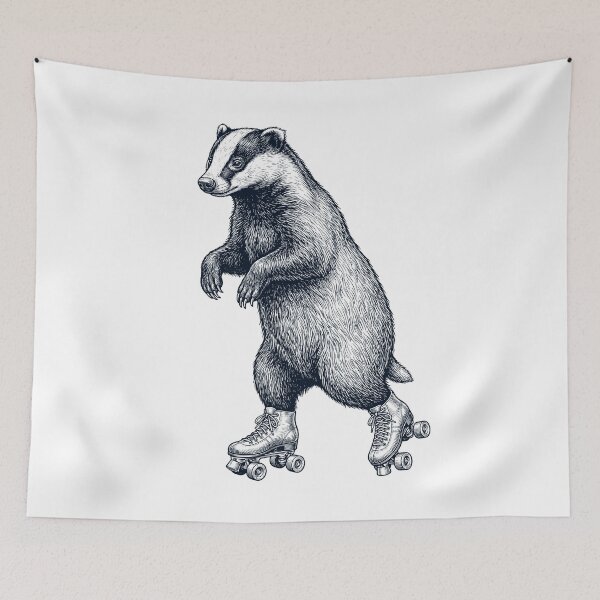 Item preview, Vintage Badger Roller Skate Animal Lover designed and sold by TerryConnells.