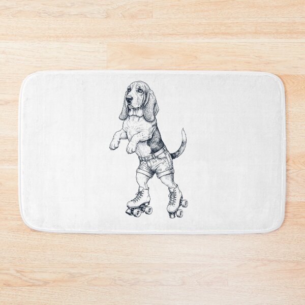Item preview, Vintage Basset Hound Roller Skate Dog Mom Dad Lover designed and sold by TerryConnells.