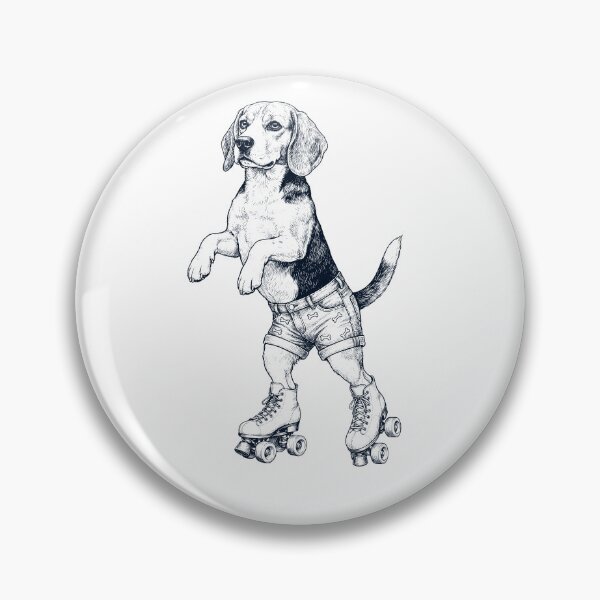 Item preview, Vintage Beagle Roller Skate Dog Mom Dad Lover designed and sold by TerryConnells.