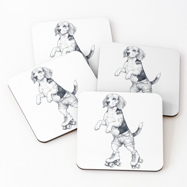 Item preview, Vintage Beagle Roller Skate Dog Mom Dad Lover designed and sold by TerryConnells.