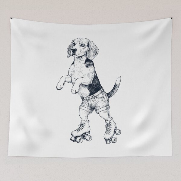 Item preview, Vintage Beagle Roller Skate Dog Mom Dad Lover designed and sold by TerryConnells.