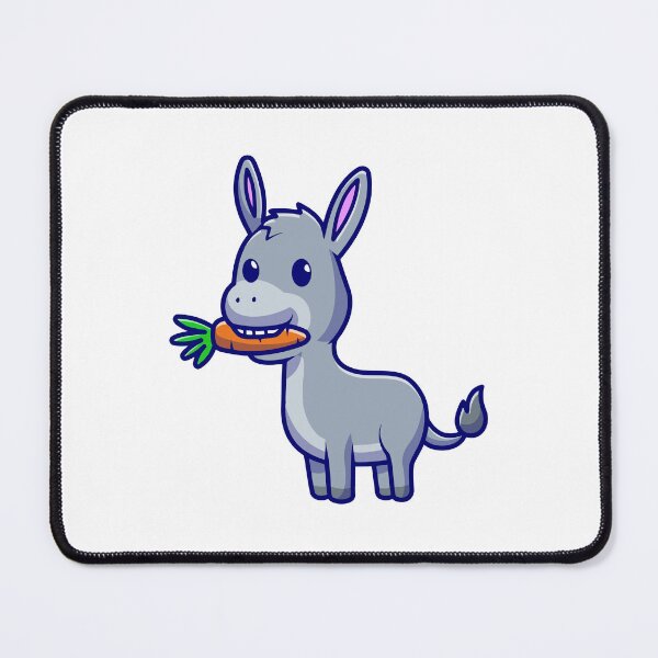 Item preview, Happy Donkey Eating a Carrot Cartoon` designed and sold by odaignea.