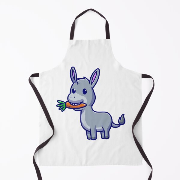 Item preview, Happy Donkey Eating a Carrot Cartoon` designed and sold by odaignea.
