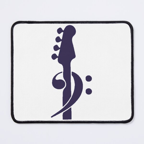 Item preview, Bass Clef Bass Neck Navy designed and sold by Ukulaliens.
