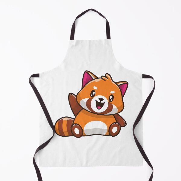 Item preview, Cute Red Panda Waving Hello Cartoon` designed and sold by odaignea.