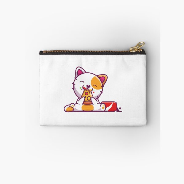 Item preview, Funny Cat Eating Pizza and Soda Cartoon` designed and sold by odaignea.
