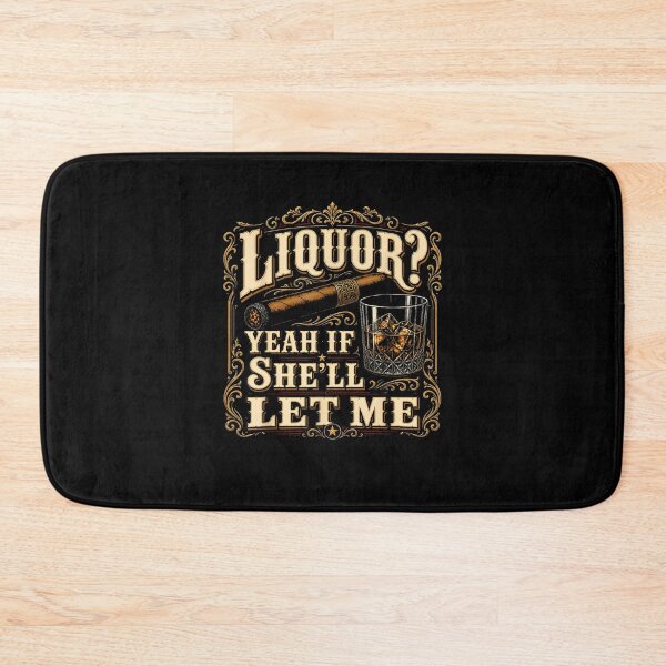 Item preview, Liquor Yeah If She’ll Let Me Funny Whiskey And Cigar Drinking designed and sold by b3ida-zl.