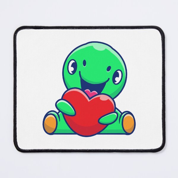 Item preview, Cute Baby Turtle Holding a Big Red Heart` designed and sold by odaignea.