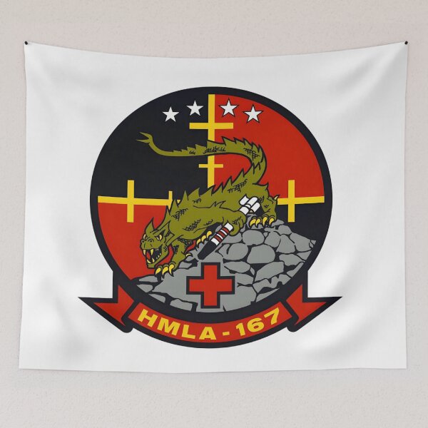 Item preview, Insignia of Marine Light Attack Helicopter Squadron 167 (HMLA-167) "Warriors" designed and sold by CharlieDesings.