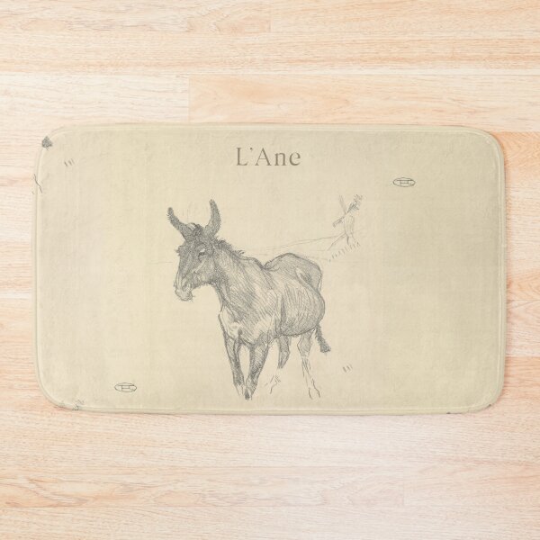 Item preview, L’Âne by Henri de Toulouse-Lautrec | Minimalist Donkey Study Vintage French Art Print designed and sold by artofuniverse.