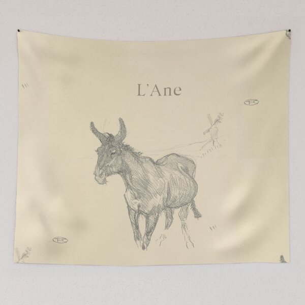 Item preview, L’Âne by Henri de Toulouse-Lautrec | Minimalist Donkey Study Vintage French Art Print designed and sold by artofuniverse.