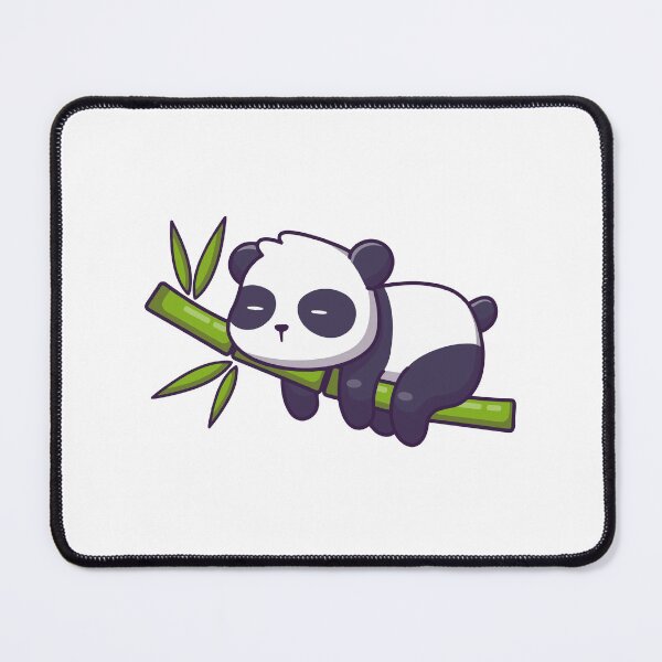 Item preview, Cute Panda Sleeping on Bamboo Branch Illustration designed and sold by odaignea.