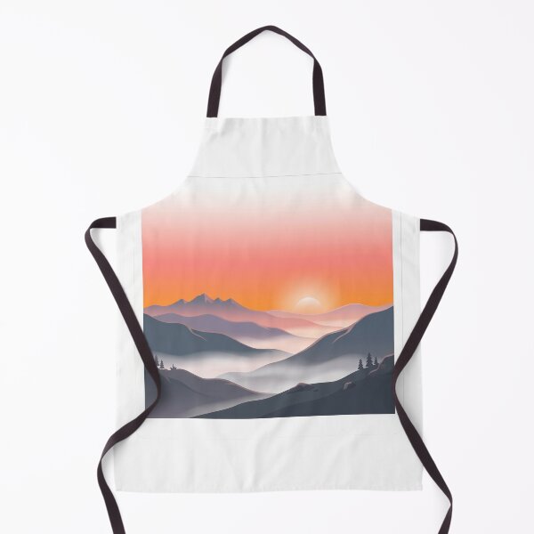 Item preview, Aesthetic Lesbian Pride Sunset - Minimalist Misty Mountain Landscape designed and sold by Wittylayer.