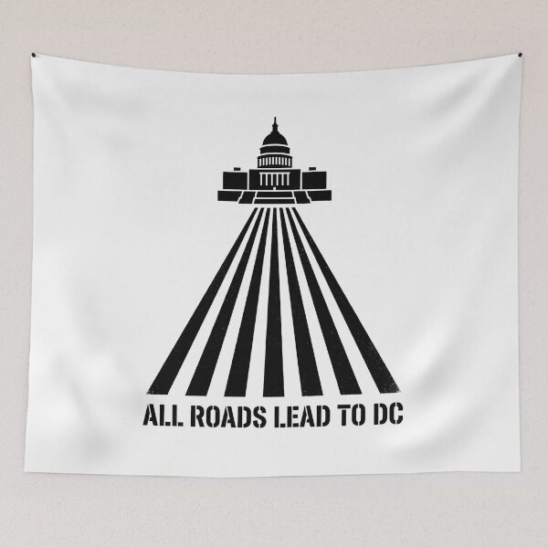 Item preview, All Roads Lead to DC Washington DC Capitol Design designed and sold by Fenay Designs.