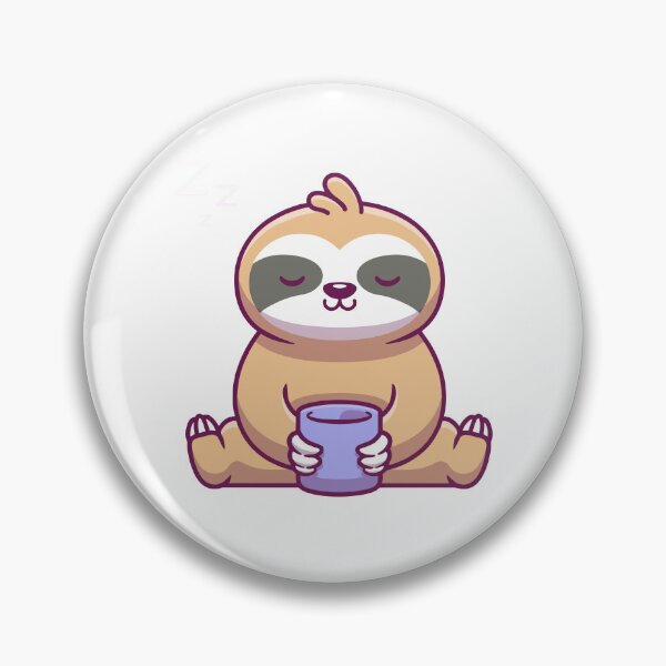 Item preview, Cozz Sloth Drinking Coffee Sleeping Cartoon designed and sold by odaignea.