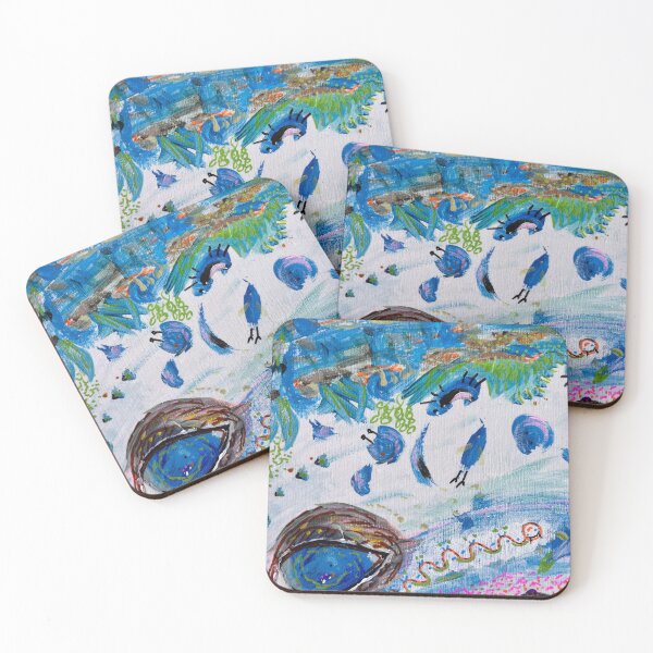 Item preview, Blue Swell Detail: The Middle World designed and sold by thegindielady.