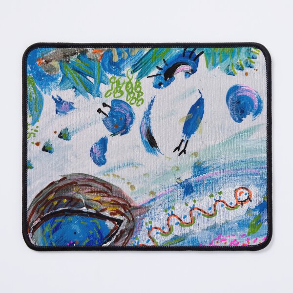 Item preview, Blue Swell Detail: The Middle World designed and sold by thegindielady.