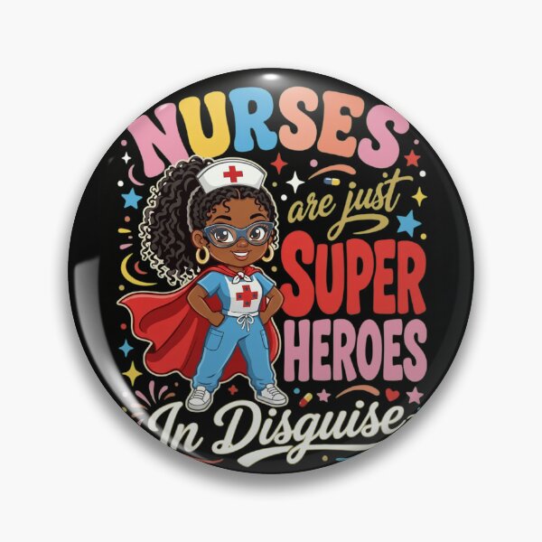 Item preview, Black Nurse Superhero - Nurses Are Just Superheroes In Disguise designed and sold by haitrieuic96.