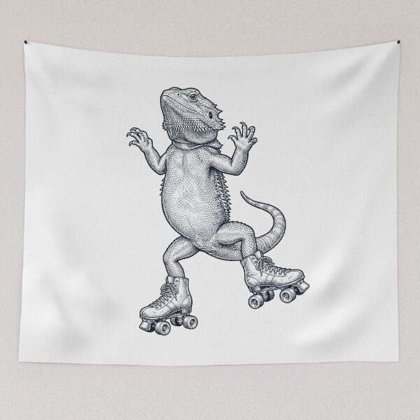 Item preview, Vintage Bearded Dragon Roller Skate Animal Lover designed and sold by TerryConnells.