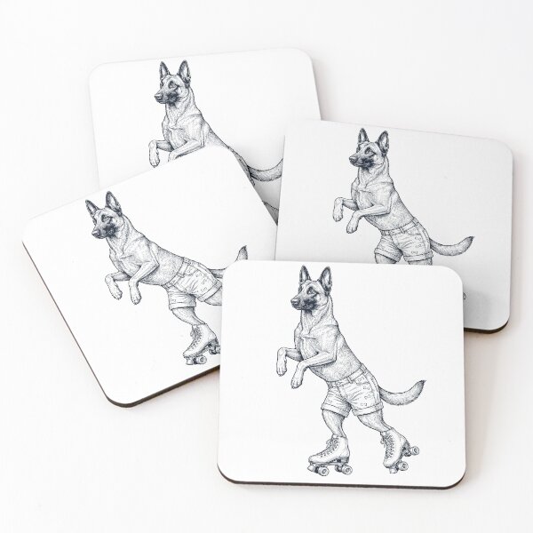 Item preview, Vintage Belgian Malinois Roller Skate Dog Mom Dad Lover designed and sold by TerryConnells.