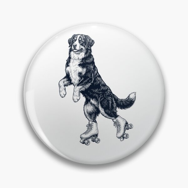 Item preview, Vintage Bernese Mountain Dog Roller Skate Dog Mom Dad Lover designed and sold by TerryConnells.