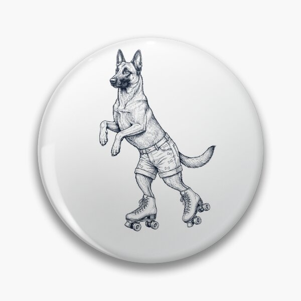 Item preview, Vintage Belgian Malinois Roller Skate Dog Mom Dad Lover designed and sold by TerryConnells.