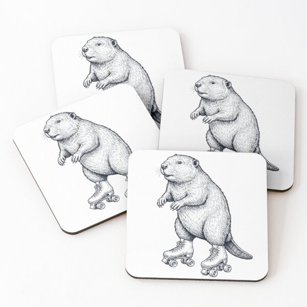 Item preview, Vintage Beaver Roller Skate Animal Lover designed and sold by TerryConnells.