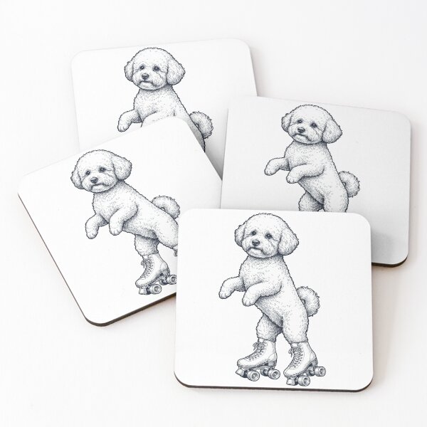 Item preview, Vintage Bichon Frise Roller Skate Dog Mom Dad Lover designed and sold by TerryConnells.