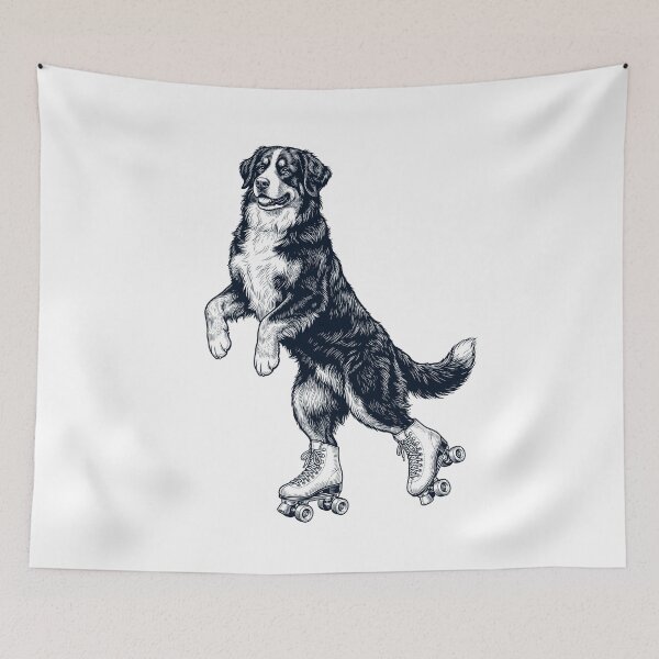 Item preview, Vintage Bernese Mountain Dog Roller Skate Dog Mom Dad Lover designed and sold by TerryConnells.