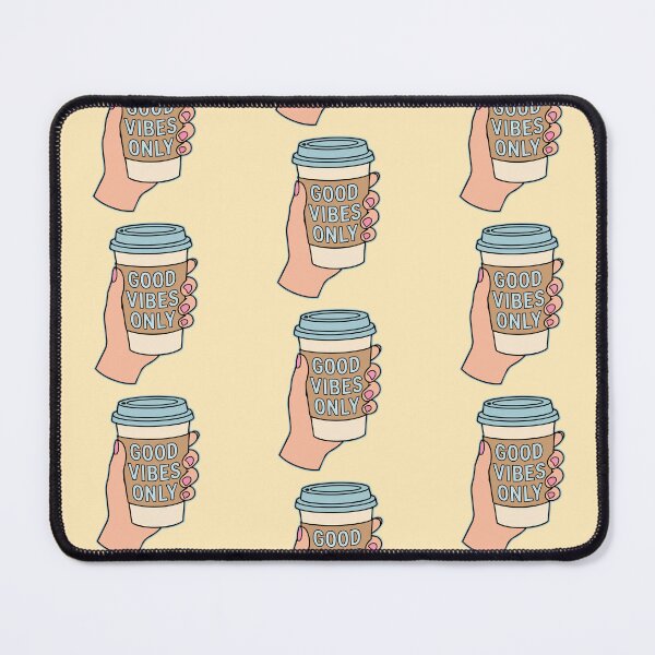 Item preview, 'Good Vibes Only' Coffee Lover Sticker Cute Retro Aesthetic Design designed and sold by Olivra.