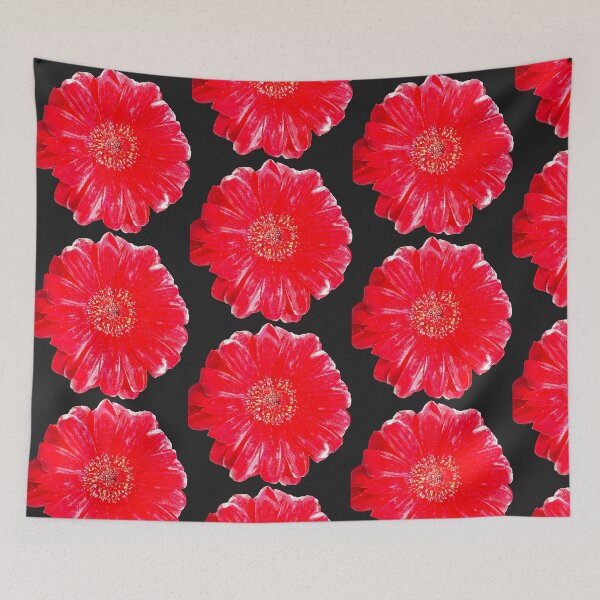 Item preview, Vibrant Red Gerbera Daisy Isolated on Solid Black designed and sold by BalkanBloom.