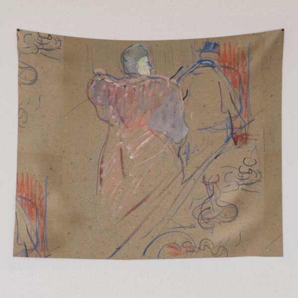 Item preview, L’Argent by Henri de Toulouse-Lautrec | Belle Époque French Café Sketch Art Print designed and sold by artofuniverse.